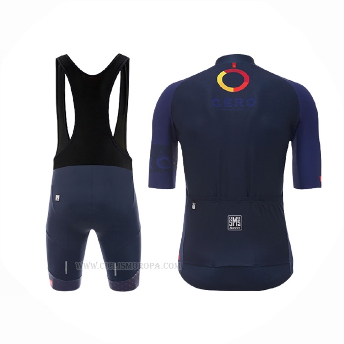 2017 Ropa Ciclismo Cero Vuelta Espana Negro Mangas Corta y Culotte Corto